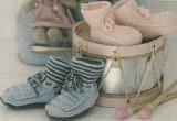 Baby vintage cardigan &amp; sokker - strikkeopskrift