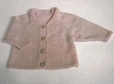 Baby raglancardigan - strikkeopskrift