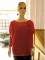 Bluse med flagermus�rme - strikkeopskrift