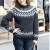 Top eller Sweater med islandsk m�nster - strikkeopskrift