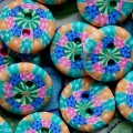K77 Multiblomst Knap