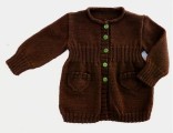 Lang Baby Cardigan - strikkeopskrift