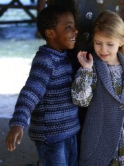 Sweater med raglan�rmer - strikkeopskrift