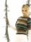 Kort�rmet bluse med perler - i Noro Flowers II