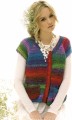 Kort&aelig;rmet Cardigan - i Noro Flowers II